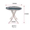 Mesas y Sillas de Balcón Casuales y Simples Personalizadas Patio Tienda de Té con Leche Aleación de Aluminio Mesas y Sillas Combinación de Muebles Creativos para Exterior