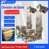 Elevador de Balde Tipo Z para Arroz Pele de Camarão Transportador Vertical de Balde Alimentador de Alimentos Inflados Transportador de Tremonha para Grãos Grossos