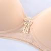 Suministro de fábrica, ropa interior para madres de mediana edad y mayores, sujetador tradicional de dos botonadura brillante, transpirable, cómodo e inalámbrico para mujeres