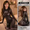 Huaqinghai lingerie sexy uniforme Homem-Aranha body peça única sem remoção estilo celebridade da internet anime cosplay sexy