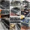 Estufa de Gas Jasture V7-Ra-4 con Gabinete, Estufa de Gas Natural/GLP Comercial de Cuatro o Seis Quemadores