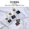 [Producción del fabricante] letreros de aluminio cepillado de alto brillo de 1.5 mm de grosor letreros pegatinas negro mate pegatinas de caja de embalaje personalizadas