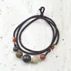 Flor de Osmanto Antigua y Cuentas Fragantes Cuentas de Melón Cuerda Tejida a Mano diy Pulsera Gruesa de Otoño Ajustable Pulsera de Nuevo Estilo Chino para Hombres y Mujeres