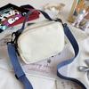 Bolsa Feminina de Lona Ins Urso Mini Bolsa de Mão Feminina 2023 Nova Bolsa Transversal de Ombro para Menina Fofa Divertida