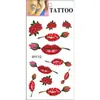 Pegatinas de Tatuaje de Cereza de Dibujos Animados Impermeables Femeninas de Larga Duración Estilo Ins Artificial Pegatinas de Tatuaje de Gama Alta Personalización
