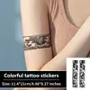 Adesivo de Tatuagem Onda Quente Transfronteiriço Estilo Asiático Retrô Grande Durável Impermeável Para Homens Mulheres Braço Perna
