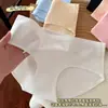 Roupa Íntima Feminina Sem Costura Personalizada, Novo Estilo Cintura Média com Forro de Algodão Antibacteriano, Calcinhas Lisas para Mulheres