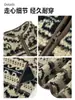 Chal de Fair Isle Conjunto Deportivo Casual para Mujer Estilo Coreano Paleta de Colores Otoñales Ambiente Perezoso Relajado Conjunto Completo Atmósfera