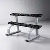 Rack de Halteres Duplo para Academia Comercial Rack de Halteres para Seis Pares Rack de Halteres Duplo para Casa Fábrica de Equipamentos de Fitness Esportivo