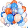 Amazon 35 Piezas Set de Globos Metálicos con Lentejuelas Fiesta Transfronteriza 12 Pulgadas Globos de Confeti Rayados Decoración de Boda