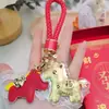 Llavero de Oro Puro 999 Año del Caballo 2026 para Riqueza Instantánea, Colgante de Fortuna, Adorno para Cadena de Teléfono, Regalo para Novia