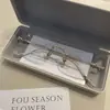 Nuevas Gafas Graduadas Elegantes de Lujo sin Montura con Bordes Cortados para Hombres y Mujeres, Anti Luz Azul, Versátiles, Geniales y Modernas