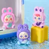 Figuras de brinquedo criativas e da moda: San Xiaomao Coelho Transformável Figura Fofa Caixa Surpresa Desenho Animado Ornamento de Mesa Presente de Aniversário Atacado