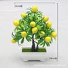 Artificial rico em vasos de plantas ornamento de mesa flores falsas buquê decorativo rico frutas ornamentos limão laranja plantas verdes falsas
