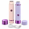 Aparelho de barbear elétrico feminino transfronteiriço, aparador de sobrancelhas mini portátil, dispositivo de depilação para áreas íntimas e axilas, dispositivo de depilação recarregável por USB