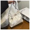 Bolso Cruzado Portátil Estilo Nacional con Flor en Relieve de Lona para Debajo del Brazo para Mujer, Bolso de Almacenamiento, Bolso Cruzado de Jacquard de Alta Gama