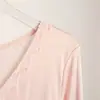 2026 Nueva Camisa Base de Seda para Mujer Cuello en V Jersey de Encaje Ajustado Camiseta Superior Sencillo Ajustado para Mujer