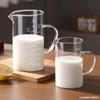 Taza medidora de vidrio resistente a altas temperaturas con escala y asa, vaso de borosilicato alto, gran capacidad, para cocina, hogar, repostería, taza medidora