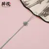 Pequeño Nudo de Hilo de Jade Nudo Chino Colgante con Borla Adorno Lanyard para Unidad USB Empaque Caja de Regalo Bolsa de Té DIY Venta Directa del Fabricante