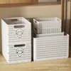 Cesta de Almacenamiento de Plástico Cesta de Almacenamiento de Cocina Caja de Almacenamiento de Escritorio de Baño Cesta de Almacenamiento de Imitación de Ratán Caja de Almacenamiento de Snacks