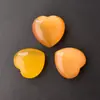 Piedra Natural de Venta Caliente Transfronteriza 30*12 Corazón No Poroso Cristal Rosa Accesorios de Juguete Arqueológico Corazón DIY Pequeño Regalo