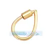 Acessórios para joias DIY mosquetão de parafuso micro-incrustado de cobre puro fivela ajustável para pulseira e colar