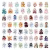 61 piezas de Nuo Tuantuan-Héroes Entre las Flores Dibujos Animados 2D Versión Q Pegatinas de Graffiti Anime para Decorar Vasos de Agua y Cuadernos