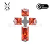 Clavo de Labio de Titanio Incrustado F136 Zirconia de Grado 5A Pendientes de Aro para Lóbulo de la Oreja Clavo para Hélice de la Oreja Titanio G23 Clavo de Labio con Rosca Interna