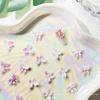Accesorios de mariposa de pegamento suave para decoración de uñas, impresión y teñido mixto, color de mariposa elfo, suministros de decoración de uñas de mariposa tridimensional