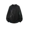 Nueva Sudadera de Primavera y Otoño para Hombre, Camiseta Casual Versátil de Manga Larga, Camiseta Básica de Manga Larga Oversize con Cuello Redondo para Hombre