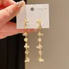 Brincos de Borboleta em Prata Banhada a Ouro Real 18K com Agulha de Prata, Luxo Leve, Zircônia, Design de Nicho, Brincos Exquisitos e Versáteis para Mulheres