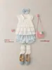 Comercio Exterior Ropa Infantil Camisas para Niñas 26 Nuevo Estilo de Verano Camisas para Niños Pequeños Estilo Coreano Estilo Princesa Chaleco de Encaje Tipo Pastel Tops