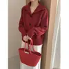 Suéter de Punto con Cuello Alto y Manga Retorcida para Mujer 2025 Suéter Súper Popular Otoño e Invierno Suave Ceroso Retro Suéter Chaqueta Top Casual