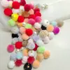 20mm Bola Colgante de Otoño e Invierno Bola de Pelo de Conejo Colgante de Felpa DIY Accesorios de Joyería Cuentas Cadena de Teléfono Móvil Llavero