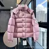 Modelo Novo de Inverno 2025 Jaqueta de Penas Mengkou Acabamento Clássico Fosco Jaqueta de Penas Estilo Maya Jaqueta de Penas de Ganso Branco