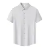 Corrente de gelo refrescante 80D 150G camiseta sem costura 10A antibacteriana respirável confortável roupa de trabalho camisa cultural negócios