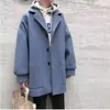 Conjunto de Casaco de Lã Transfronteiriço Masculino Casual Outono e Inverno Duffian Jaqueta Suit Bonita Trenchcoat Masculino Maduro Estável