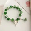 Pulsera de Joyería de Nuevo Estilo, Joyería de Cuentas de Cristal Estilo Coreano, Pareja, Estudiante, Pulsera Infantil, Joyería para Niñas al por Mayor
