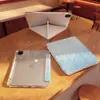 Funda tipo Y ins coreana azul mar de estrellas adecuada para tableta iPad Pro de 11-13 pulgadas, cubierta protectora, mini estilo curativo