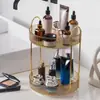 Organizador de Maquillaje Giratorio 360, Organizadores y Almacenamiento de Maquillaje de Gran Capacidad de 1/2/3 Niveles, Organizadores de Tocador para Cuidado de la Piel y Perfumes, Organizador de Almacenamiento de Cosméticos de Baño para Encimera