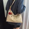 Bolsa Tote de Gran Capacidad Estilo Maillard para Mujer 2025 Otoño Retro Versátil de Alta Gama para Hombro Cruzado