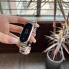 Correa de Metal Irregular Diamante Brillante Adecuada para Xiaomi Mi Band Generación 10/9/8 Modelos Premium