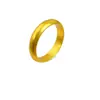 Anillo Sencillo Igual para Hombres y Mujeres de Gold Store, Color Oro Imitación, Alta Retención de Color, Herencia de Método Antiguo, Anillo Ancho con Textura Mate