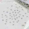 Acessório de strass para nail art em zircônia chanfrada 5A triangular, popular online, strass para unha mini de fundo chato 3mm com design de laço