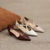 Sandalias de cuña cerradas de una tira huecas retro francesas 2026, zapatos casuales con cuña interna, tallas 33-43, zapatos de exportación