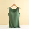 Chaleco Caliente de Felpa Transfronterizo Ropa Interior para Mujer Otoño Invierno con Almohadillas en el Pecho Terciopelo Grueso Capa Interior Capa Base Top Adelgazante