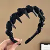 Diadema Melard pequeña estilo Chanel de copa alta para mujer, diadema elegante retro para uso diario que hace que la cara se vea más pequeña, accesorio para el cabello