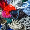 500 colores en stock 4 mm color sólido núcleo envuelto poliéster cuerda redonda cordón para ropa cuerda para cordón de suéter sombrero cuerda para cordón de pantalones cuerda redonda de color