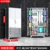 Gabinete de limpieza de una y dos puertas de acero inoxidable 304, gabinete de herramientas escolar, gabinete de almacenamiento, gabinete de limpieza de almacenamiento exterior para mopa de balcón