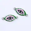 2022 Accesorios explosivos de joyería de Amazon Ojos impresos para manualidades Accesorios de joyería con baño de metal al por mayor Comercio exterior